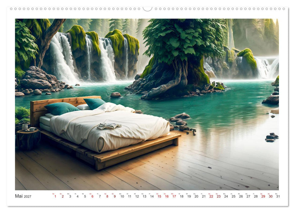 Schöner Schlafen mit KI (CALVENDO Wandkalender 2027)