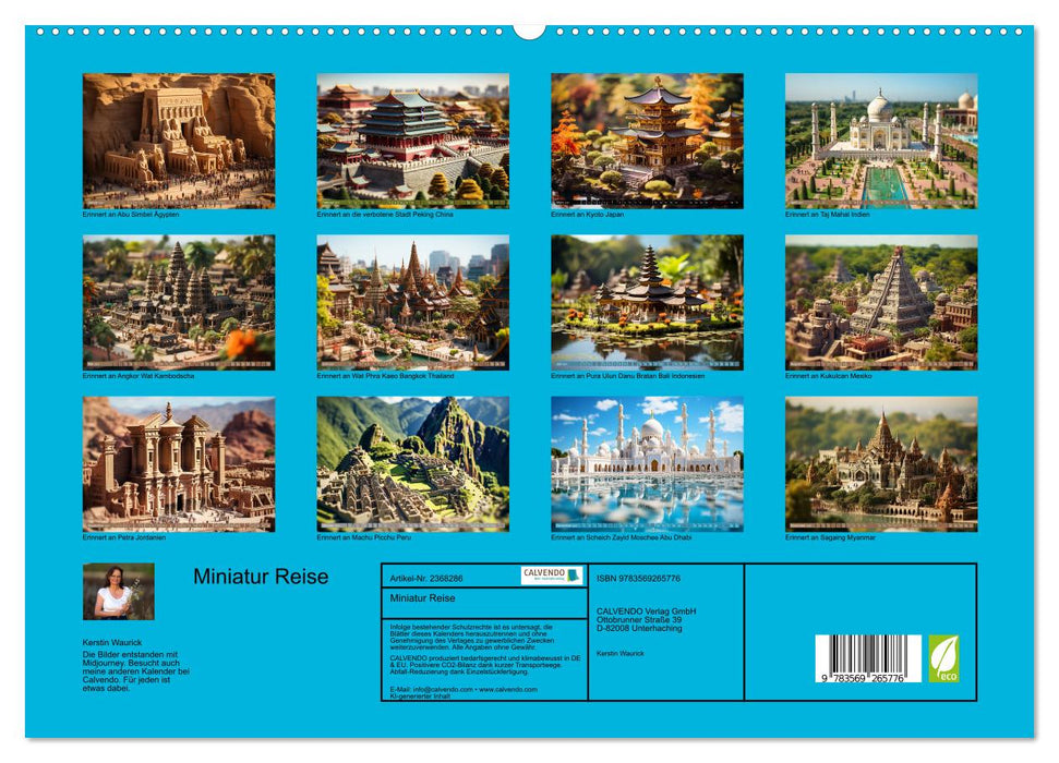 Miniatur Reise (CALVENDO Premium Wandkalender 2027)