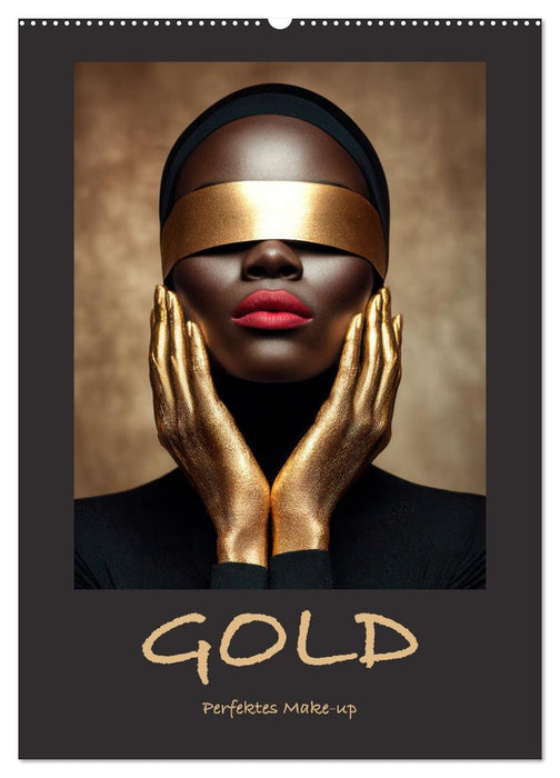 GOLD - Perfektes Make-up (CALVENDO Wandkalender 2027)