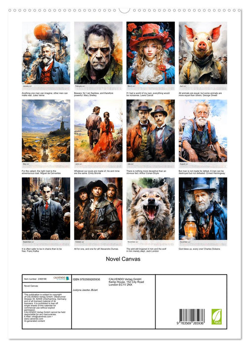 Novel Canvas (CALVENDO Premium-Calendar 2027)