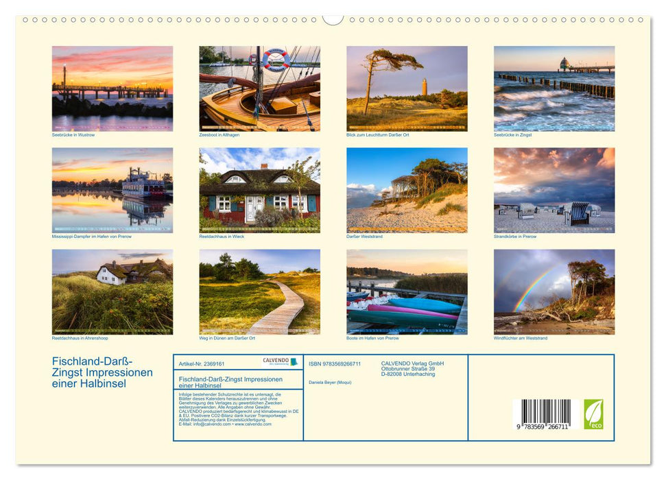Fischland-Darß-Zingst Impressionen einer Halbinsel (CALVENDO Premium Wandkalender 2027)
