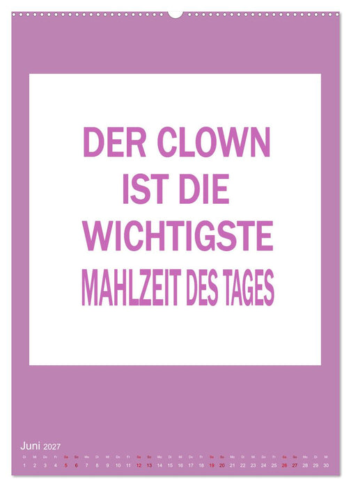 Memo an mich (CALVENDO Wandkalender 2027)