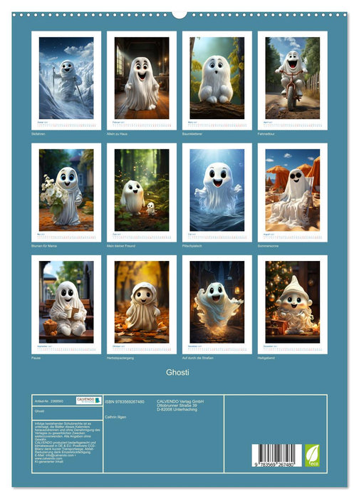 Ghosti (CALVENDO Premium Wandkalender 2027)