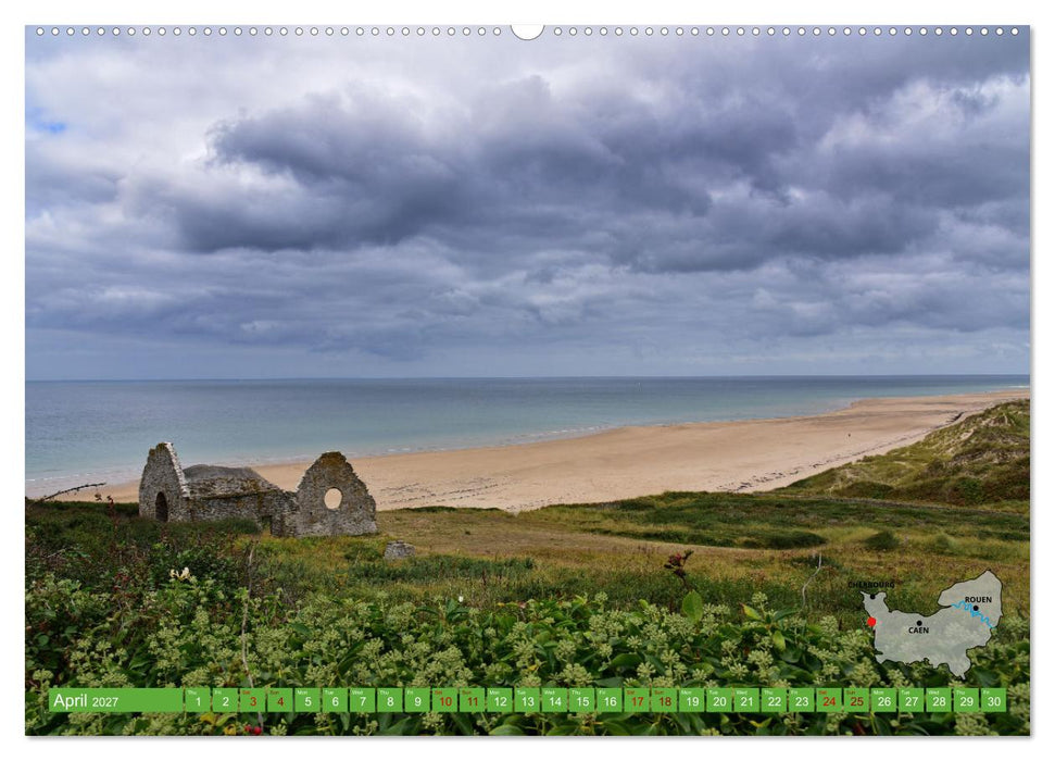 The Coasts of Normandy from Mont Saint-Michel to Étretat (CALVENDO Monthly Calendar 2027)