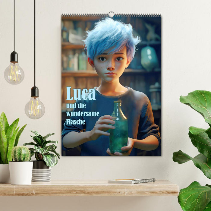 Luca und die wundersame Flasche (CALVENDO Wandkalender 2027)