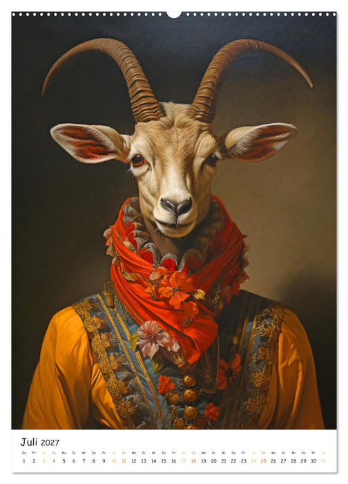 Tierische Kunst - Eine Sammlung von Renaissance-Gemälden mit tierischen Motiven (CALVENDO Premium Wandkalender 2027)