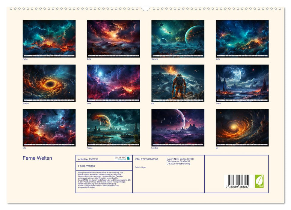 Ferne Welten (CALVENDO Premium Wandkalender 2027)