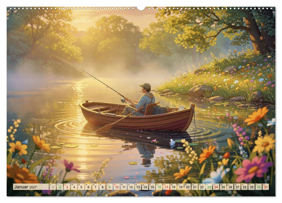 Angeln im Paradies (CALVENDO Premium Wandkalender 2027)