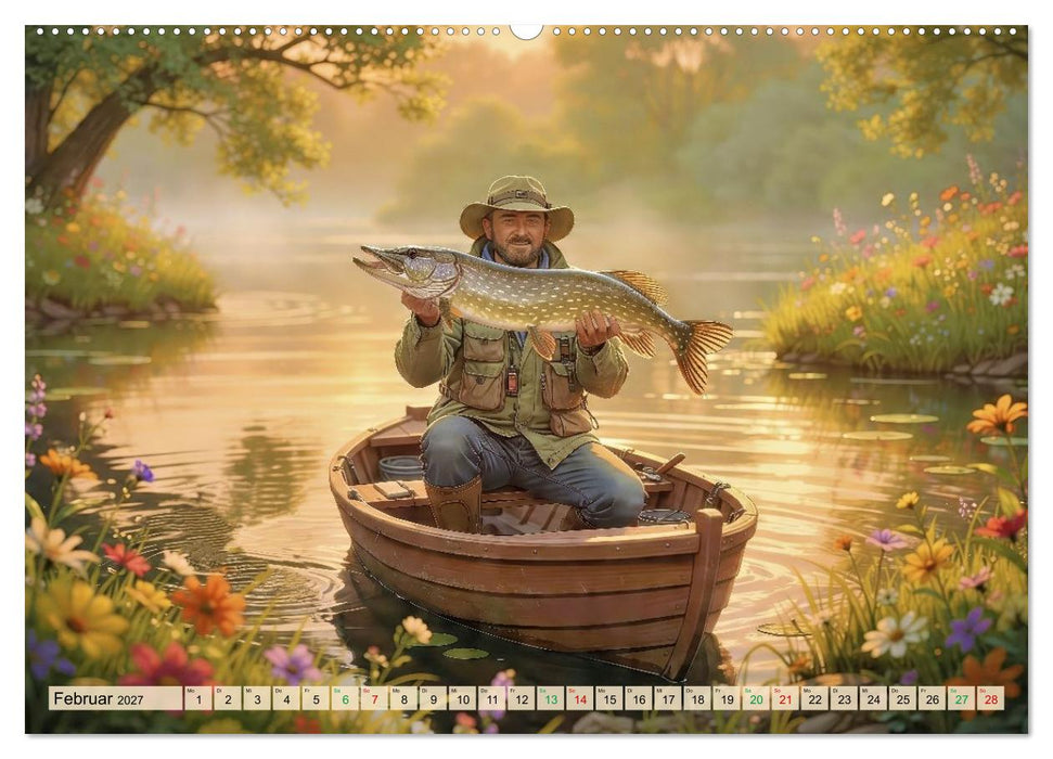 Angeln im Paradies (CALVENDO Premium Wandkalender 2027)