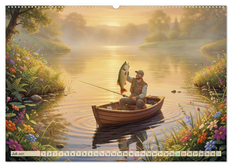 Angeln im Paradies (CALVENDO Premium Wandkalender 2027)