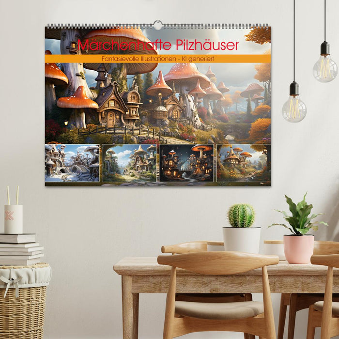 Märchenhafte Pilzhäuser (CALVENDO Wandkalender 2027)