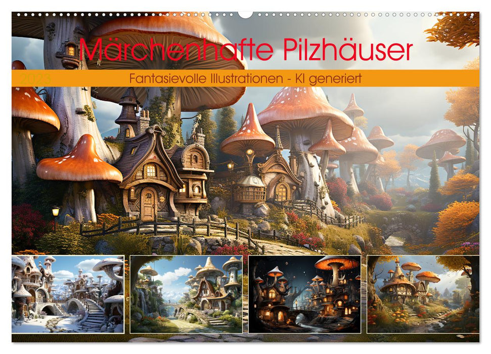 Märchenhafte Pilzhäuser (CALVENDO Wandkalender 2027)