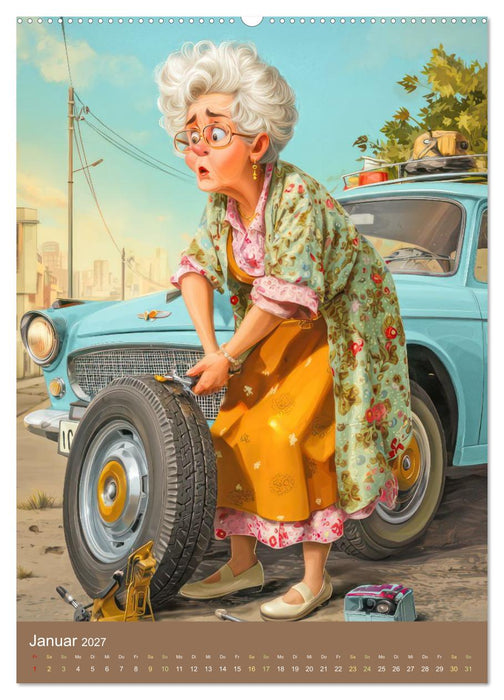 Oma und Opa erleben einiges - Humorwerke (CALVENDO Wandkalender 2027)
