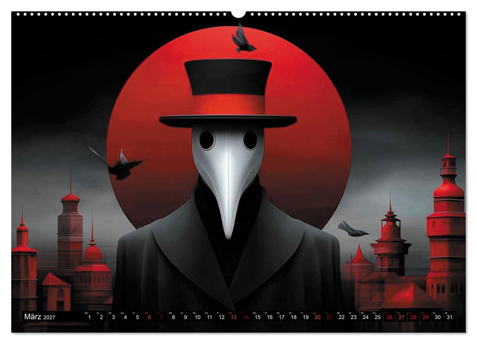 Wo die Masken Schatten werfen (CALVENDO Wandkalender 2027)