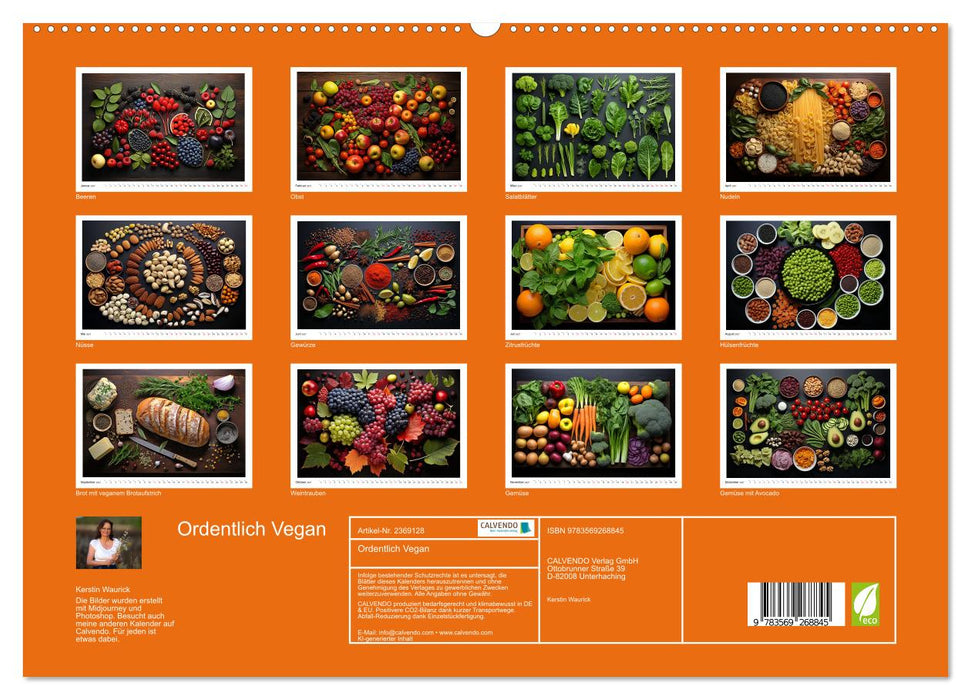 Ordentlich Vegan (CALVENDO Premium Wandkalender 2027)