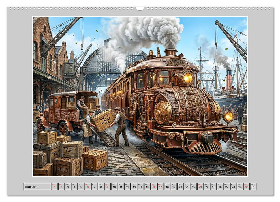 Dampfantrieb und Zeitfluss: Eine mechanische Chronologie (CALVENDO Wandkalender 2027)