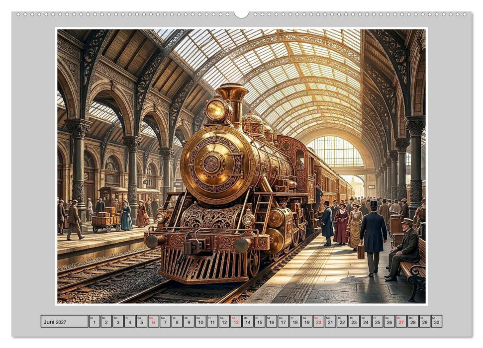 Dampfantrieb und Zeitfluss: Eine mechanische Chronologie (CALVENDO Wandkalender 2027)