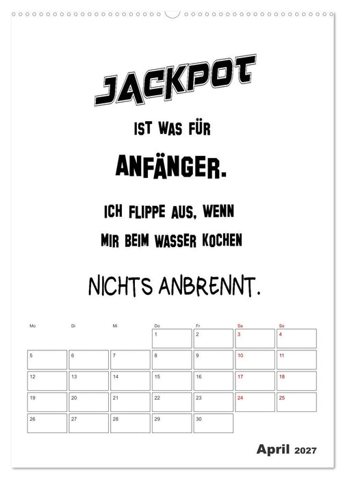 Sprüche für die Küche. Mit Jahresplaner (CALVENDO Premium Wandkalender 2027)