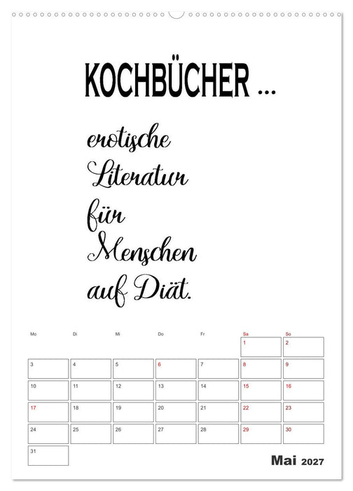 Sprüche für die Küche. Mit Jahresplaner (CALVENDO Premium Wandkalender 2027)