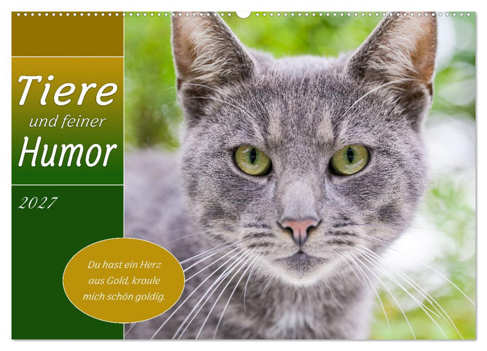 Tiere und feiner Humor (CALVENDO Wandkalender 2027)
