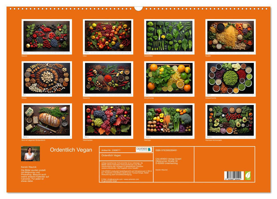 Ordentlich Vegan (CALVENDO Wandkalender 2027)