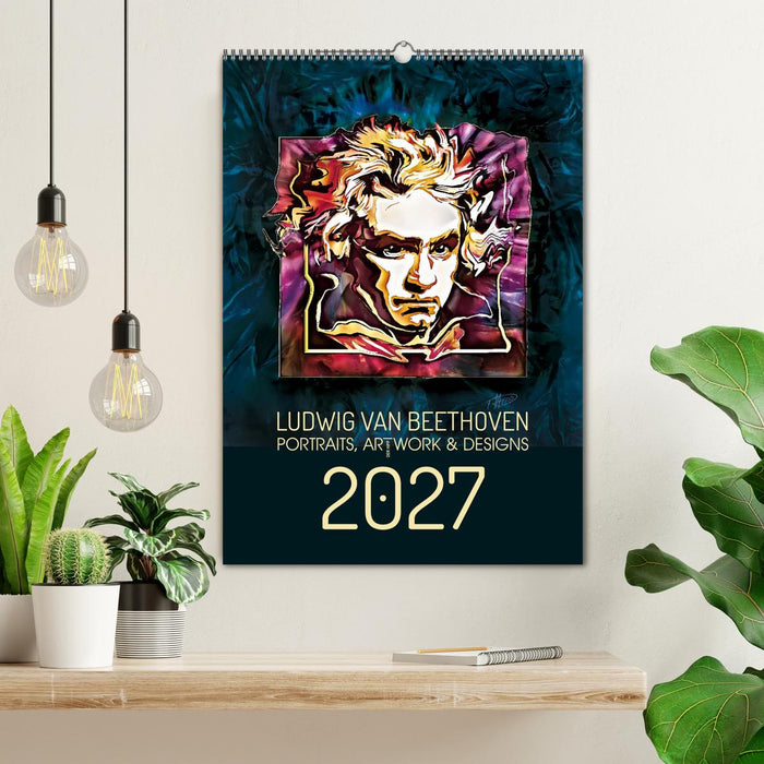 Ludwig van Beethoven - Portraits, Artworks und Designs (CALVENDO Wandkalender 2027)