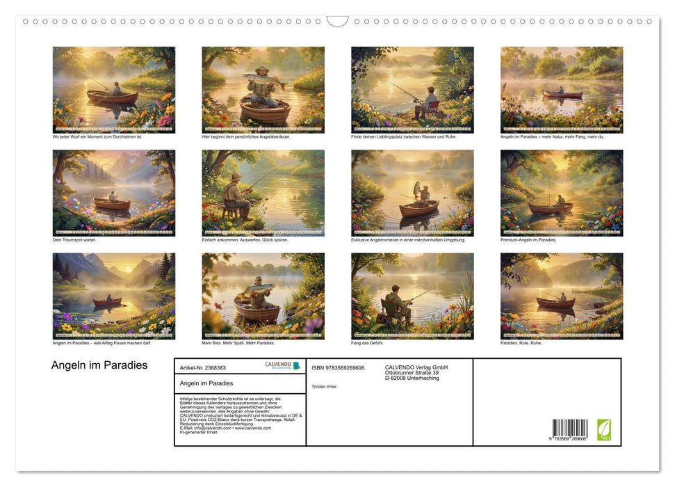 Angeln im Paradies (CALVENDO Wandkalender 2027)