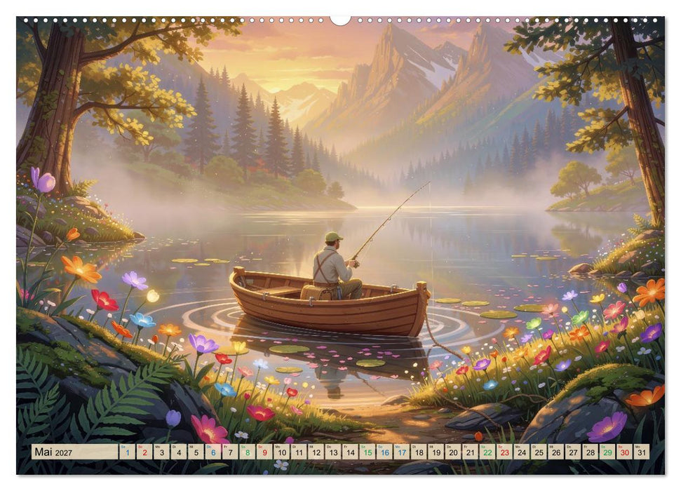 Angeln im Paradies (CALVENDO Wandkalender 2027)
