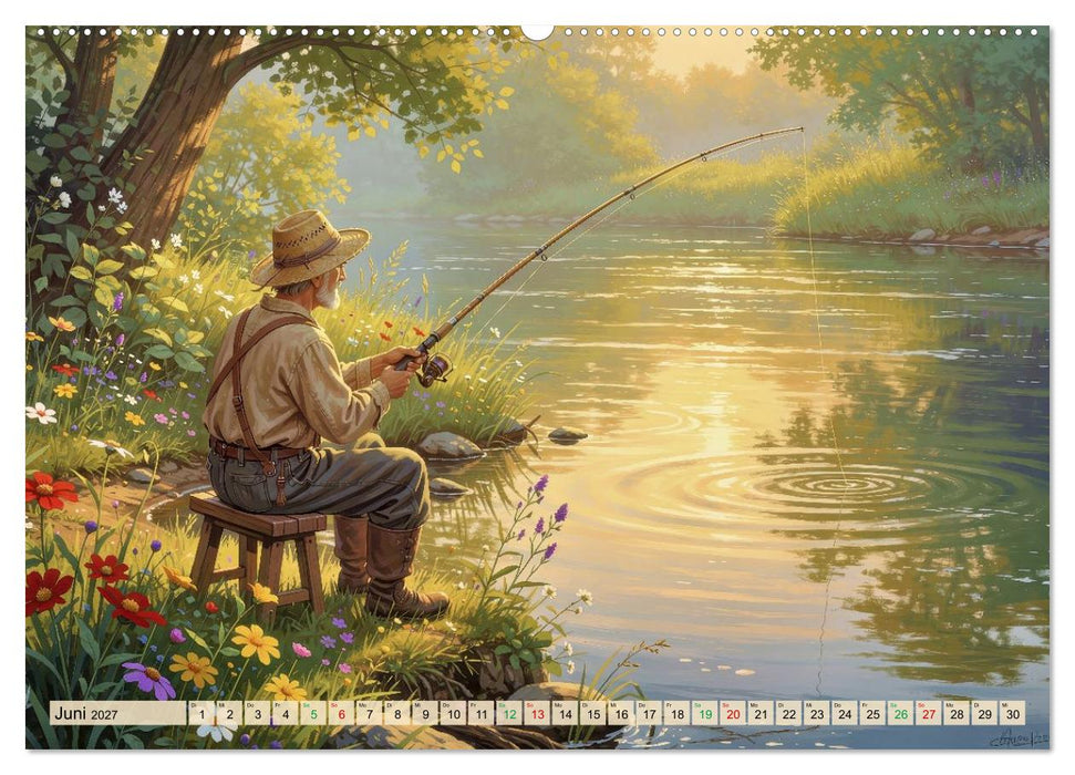 Angeln im Paradies (CALVENDO Wandkalender 2027)