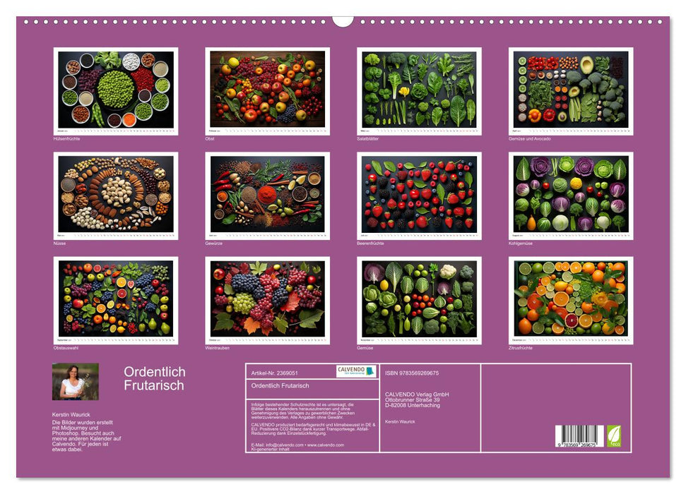 Ordentlich Frutarisch (CALVENDO Wandkalender 2027)