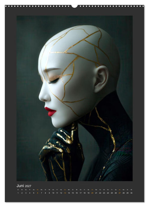 GOLD - Perfektes Make-up (CALVENDO Premium Wandkalender 2027)