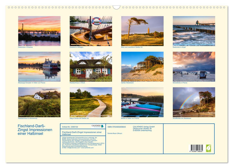 Fischland-Darß-Zingst Impressionen einer Halbinsel (CALVENDO Wandkalender 2027)