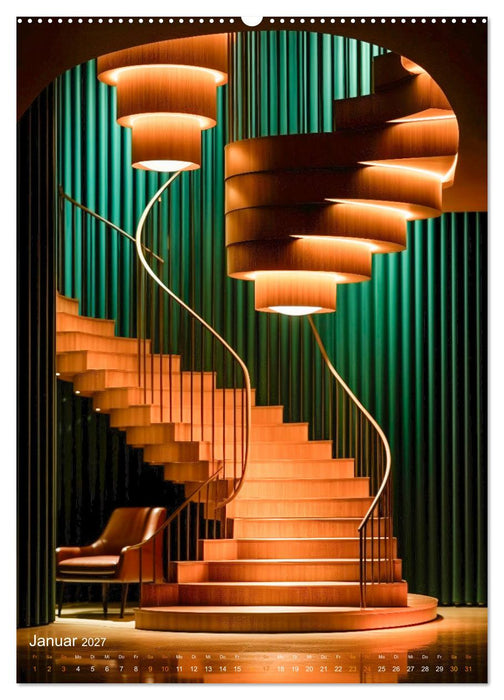 Treppen Architektur (CALVENDO Wandkalender 2027)
