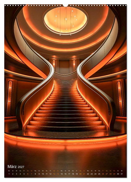 Treppen Architektur (CALVENDO Wandkalender 2027)