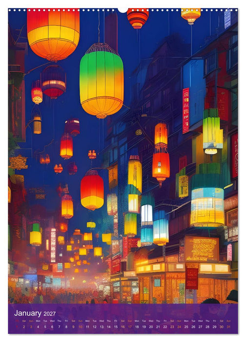 Prismatic Visions (CALVENDO Monthly Calendar 2027)