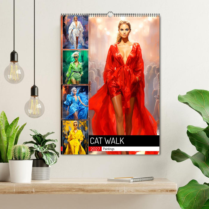 Cat Walk. Paintings (CALVENDO Wandkalender 2027)