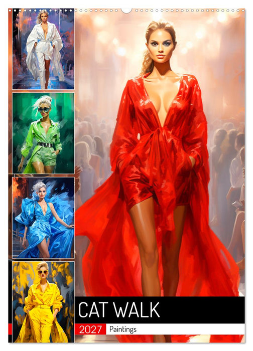 Cat Walk. Paintings (CALVENDO Wandkalender 2027)