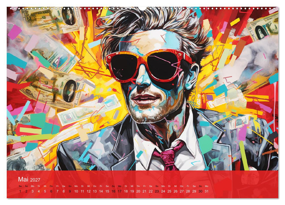 Pop-Art. Eine Reise in coolen Illustrationen (CALVENDO Premium Wandkalender 2027)