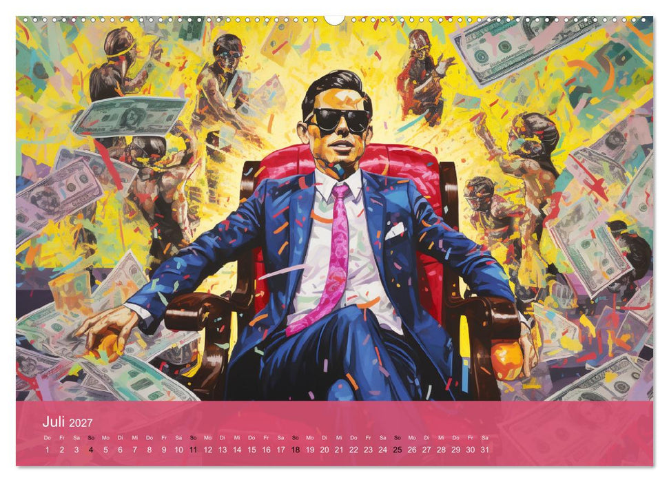 Pop-Art. Eine Reise in coolen Illustrationen (CALVENDO Premium Wandkalender 2027)
