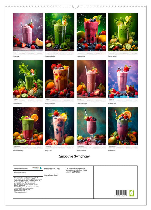Smoothie Symphony (CALVENDO Monthly Calendar 2027)