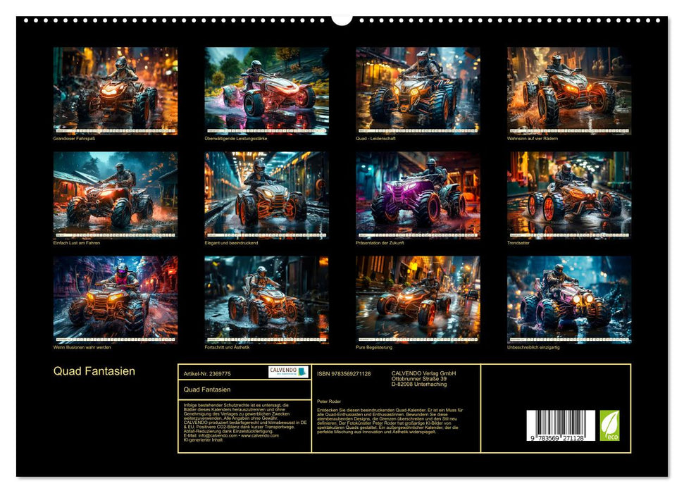 Quad Fantasien (CALVENDO Premium Wandkalender 2027)