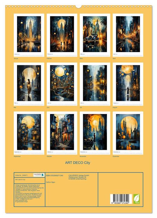 ART DECO City (CALVENDO Premium Wandkalender 2027)