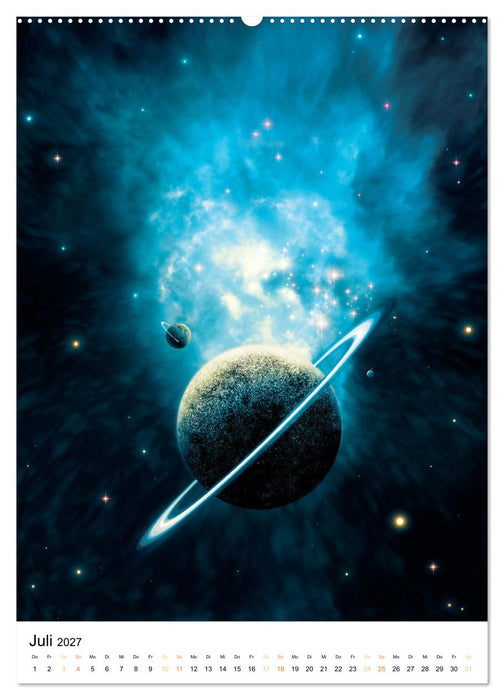 Galaxien und Nebulare (CALVENDO Premium Wandkalender 2027)