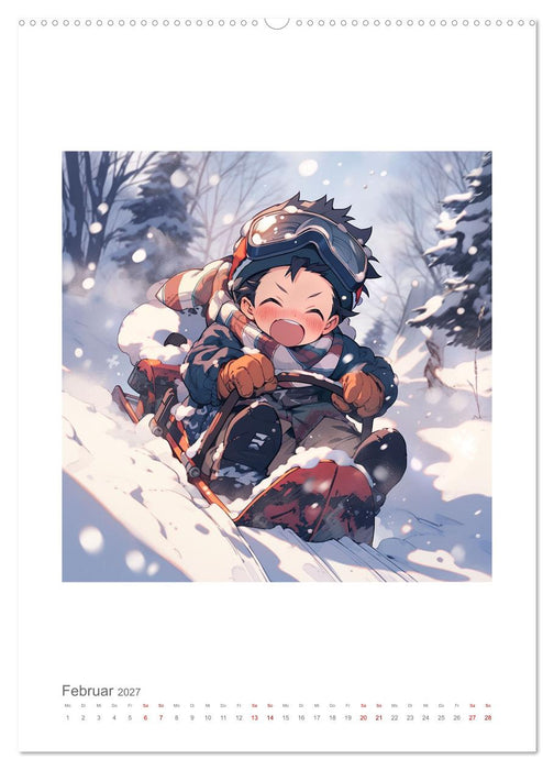 Manga Style Kinder (CALVENDO Premium Wandkalender 2027)