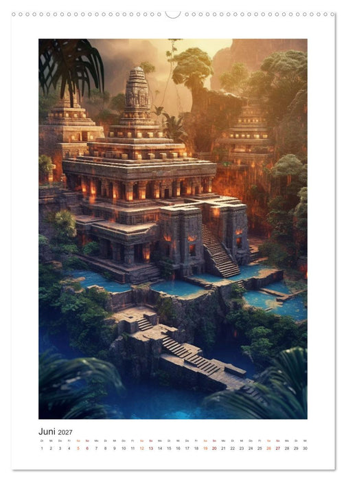 Legenden der Maya (CALVENDO Premium Wandkalender 2027)