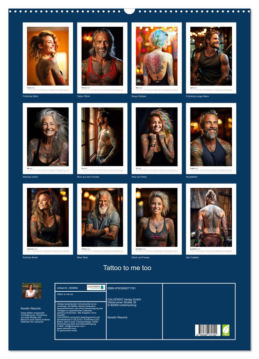 Tattoo to me too (CALVENDO Wandkalender 2027)