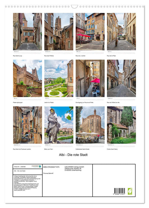 Albi - Die rote Stadt (CALVENDO Wandkalender 2027)