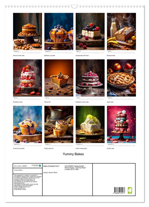 Yummy Bakes (CALVENDO Monthly Calendar 2027)