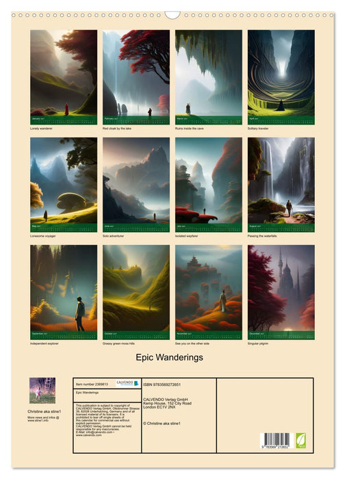 Epic Wanderings (CALVENDO Monthly Calendar 2027)