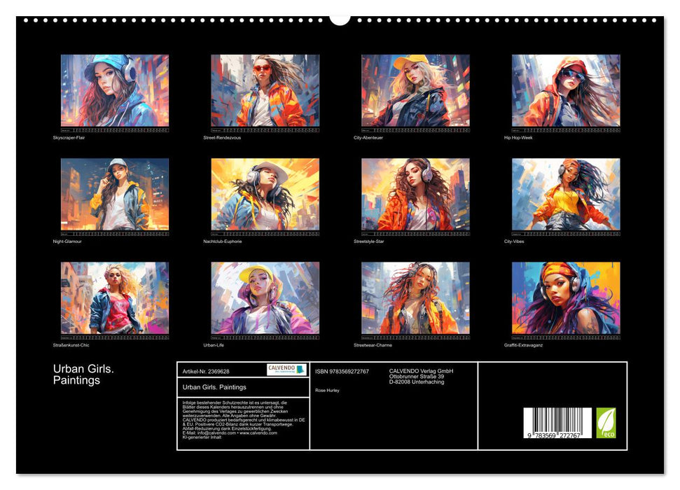 Urban Girls. Paintings (CALVENDO Premium Wandkalender 2027)